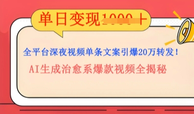全平台深夜文案新风口：DeepSeek生成百万播放量金句，治愈系内容涨粉速度快4倍-JM网创