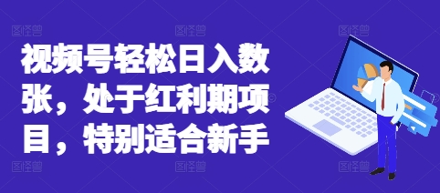 视频号轻松日入数张，处于红利期项目，特别适合新手-JM网创